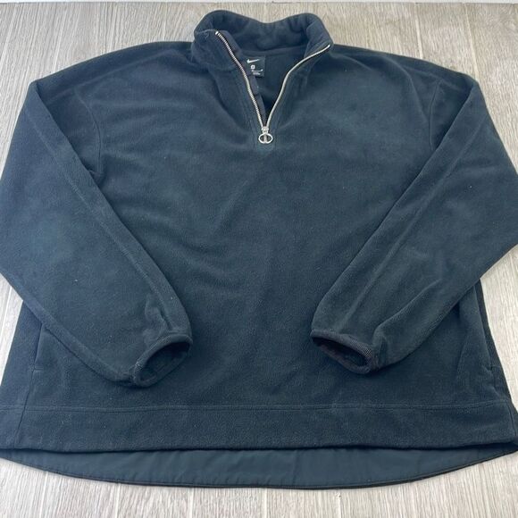 Nike Therma Victory Golf 1/2 Zip Midlayer Fleece Pullover. Black. Women's Medium - Picture 2 of 13